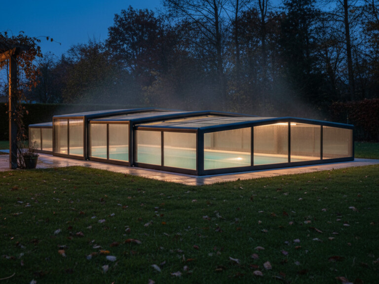 so senken sie die kosten ihrer poolheizung mit einer Überdachung