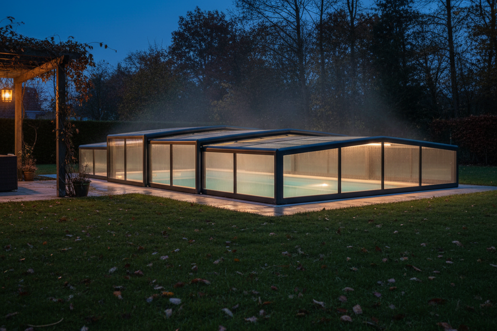 so senken sie die kosten ihrer poolheizung mit einer Überdachung 3x4